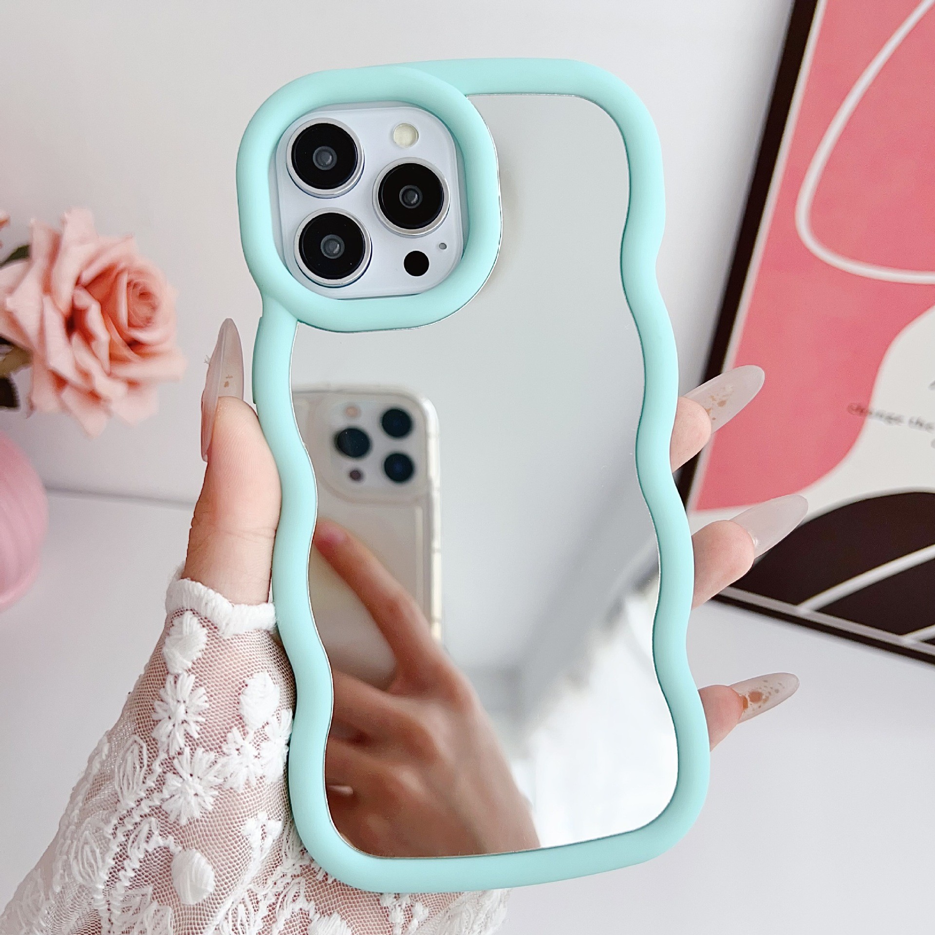 Silicone Niche Cloud Wave Phone Case