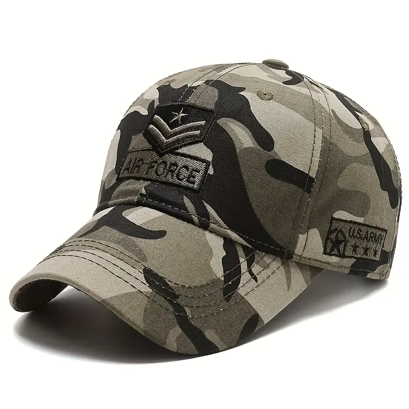Women’s Camouflage Baseball Cap with "AIR FORCE" Embroidery