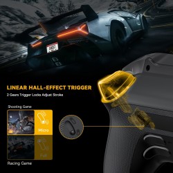 (No Drift) Interactive Screen Wireless Gaming Controller – iOS, Switch, PC, Android, Steam Deck Compatible