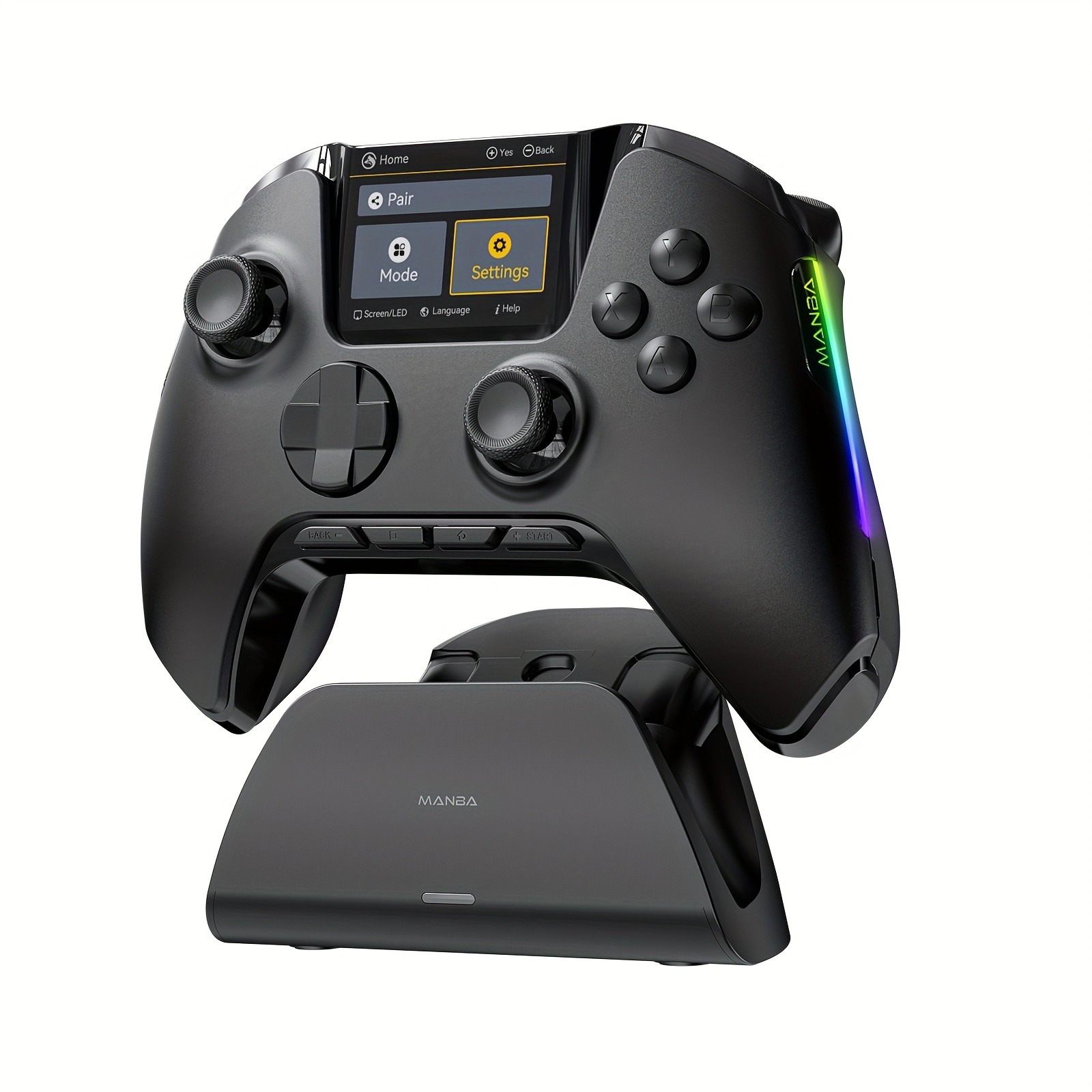 (No Drift) Interactive Screen Wireless Gaming Controller – iOS, Switch, PC, Android, Steam Deck Compatible