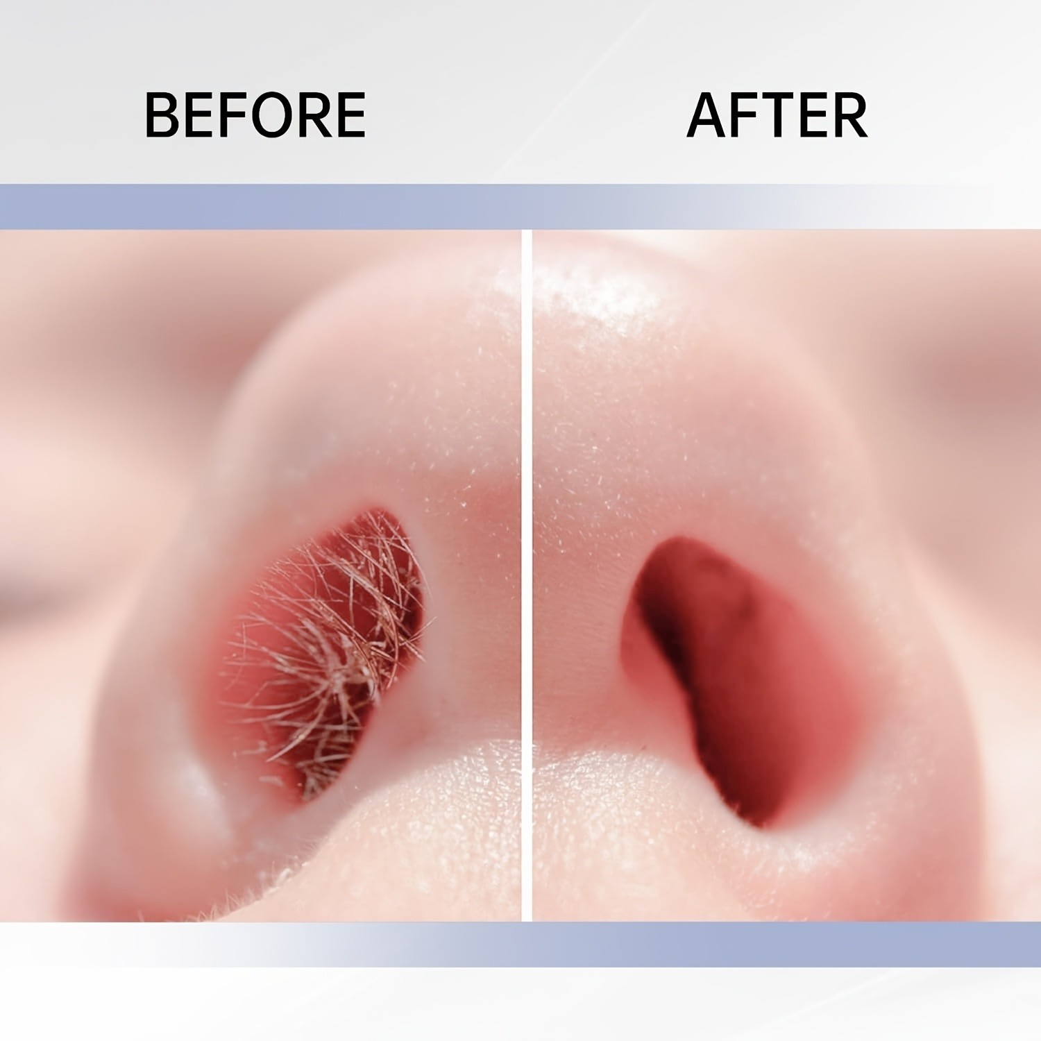 8pcs Dual-Sided Nose Hair Trimmer – 2-in-1 Nose Hair Removal Tool with 360° Rotating Design