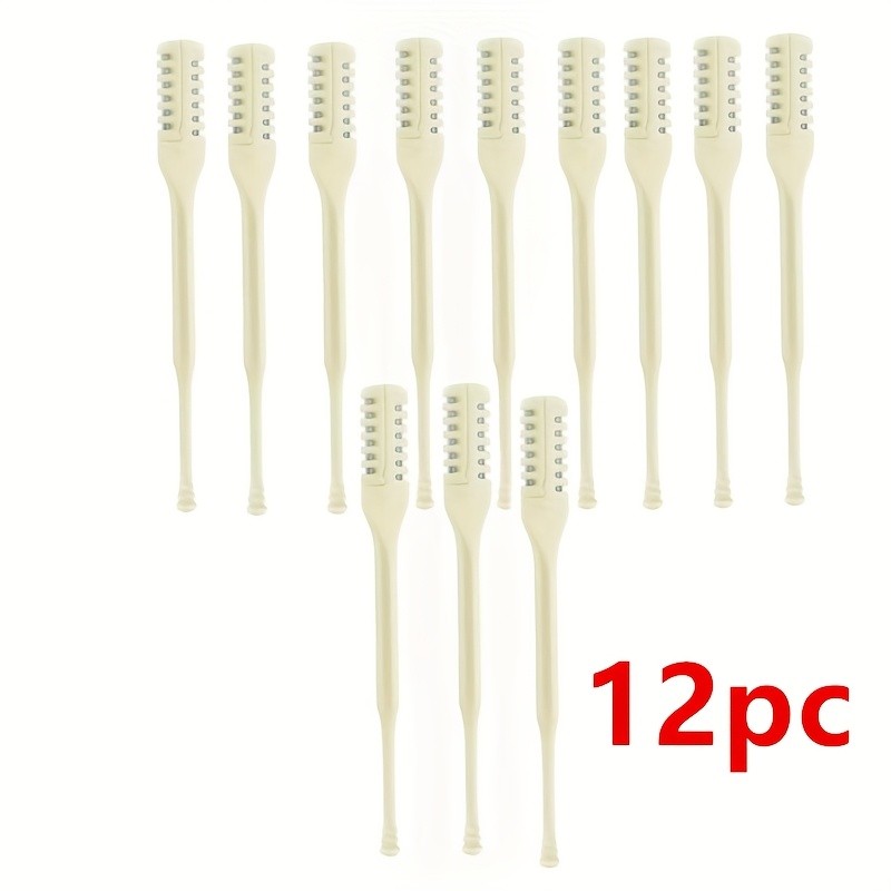 8pcs Dual-Sided Nose Hair Trimmer – 2-in-1 Nose Hair Removal Tool with 360° Rotating Design