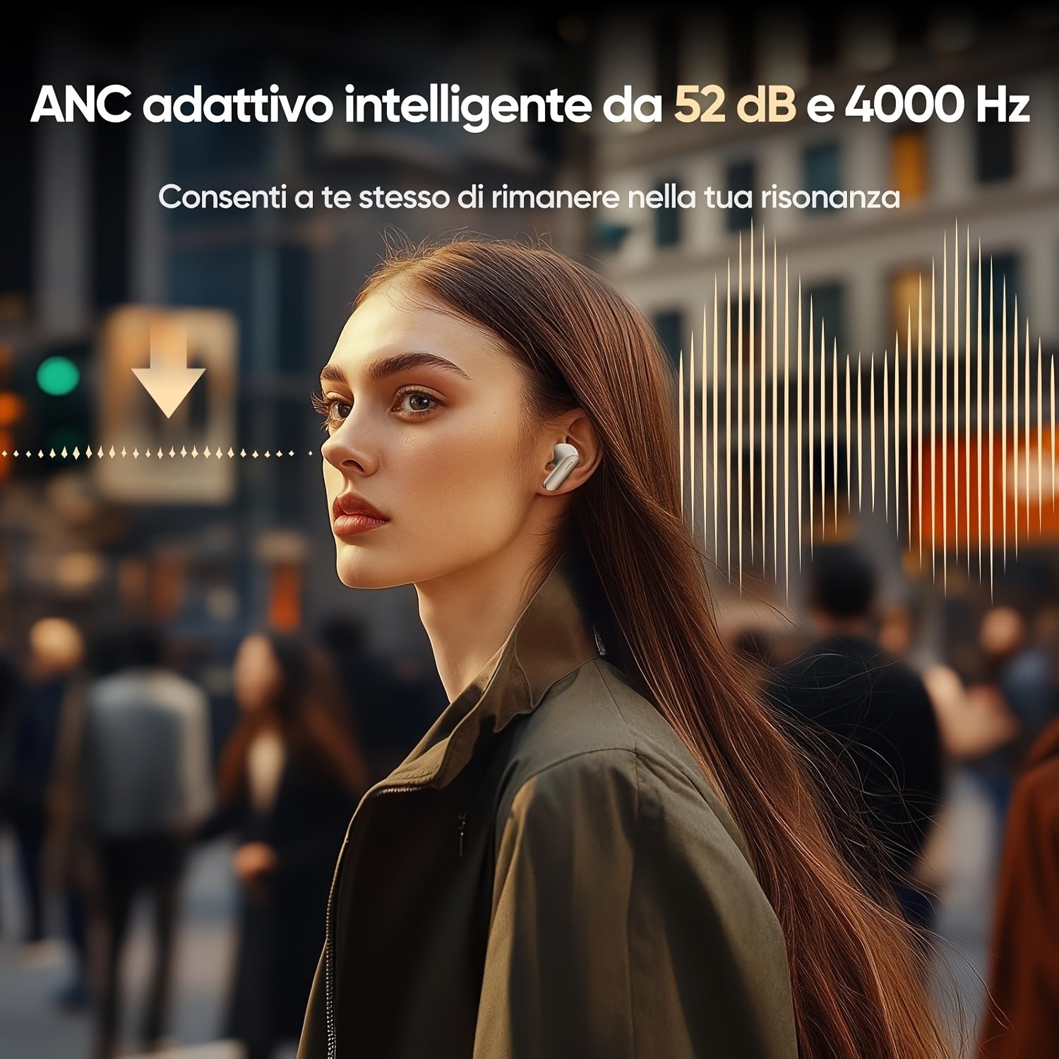 realme Buds Air 7 True Wireless Earphones – 12.4mm Titanium Bass Driver, Intelligent ANC, 52 Hours Battery Life