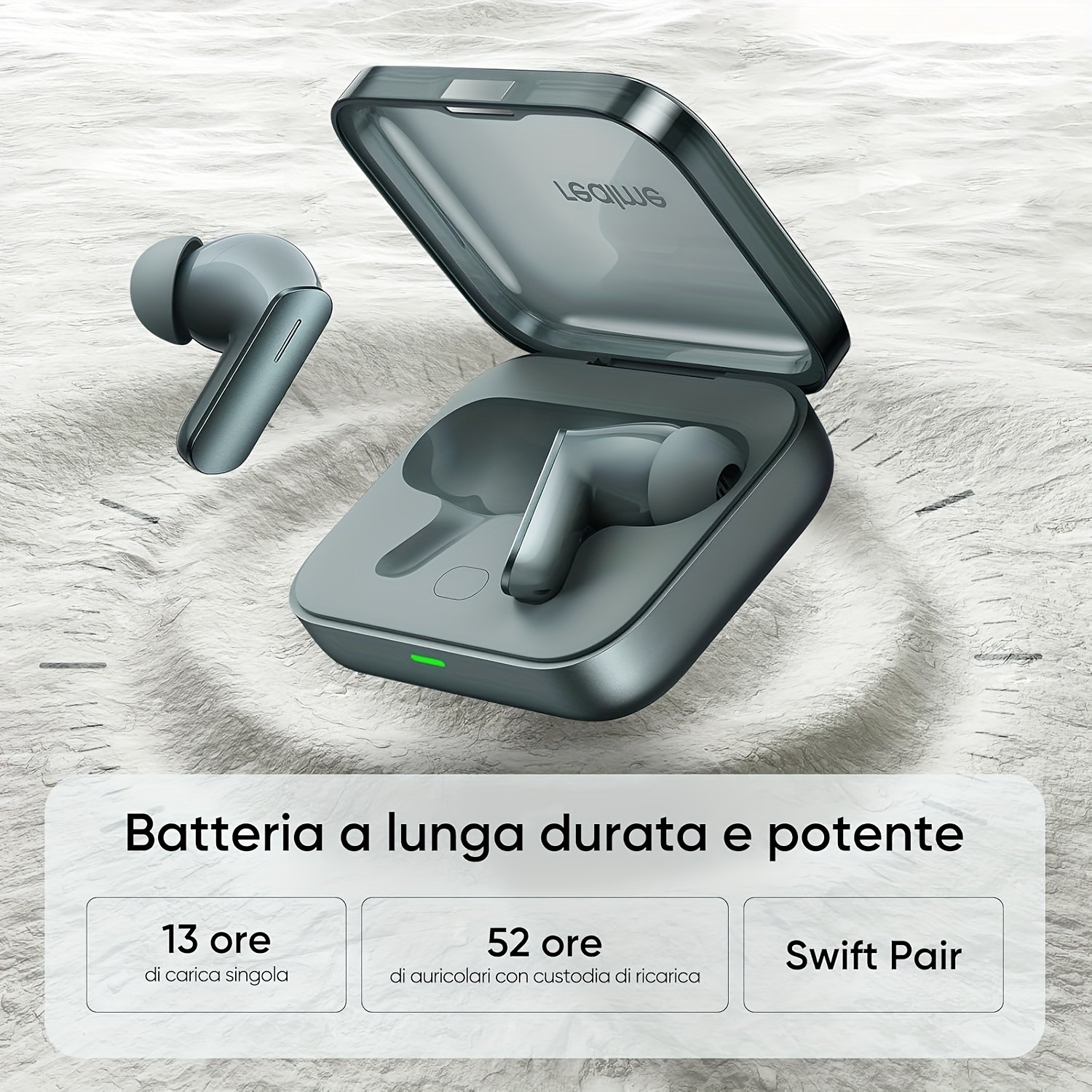 realme Buds Air 7 True Wireless Earphones – 12.4mm Titanium Bass Driver, Intelligent ANC, 52 Hours Battery Life