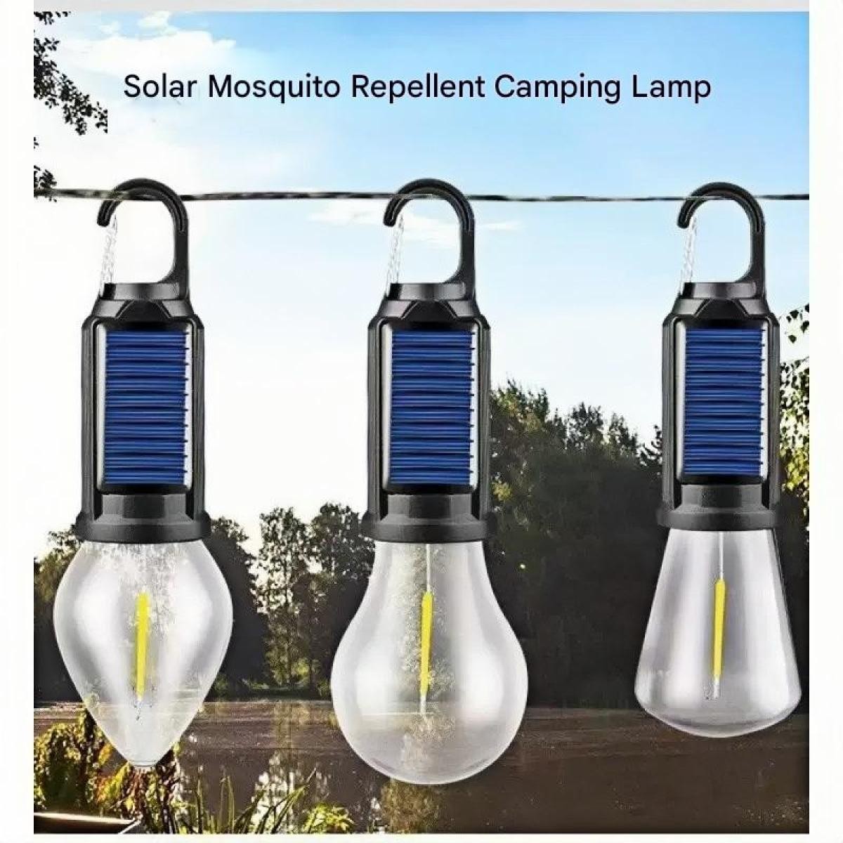 Solar Rechargeable Hooked Camping Light
