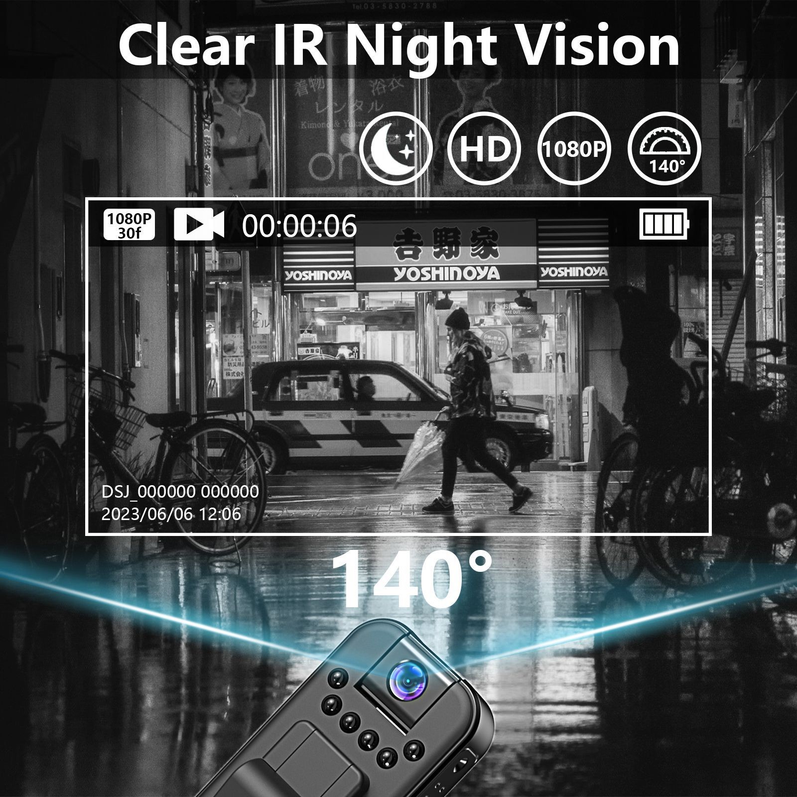 HD Image Quality HD Night Vision Infrared Conference Video Recording Outdoor Recorder