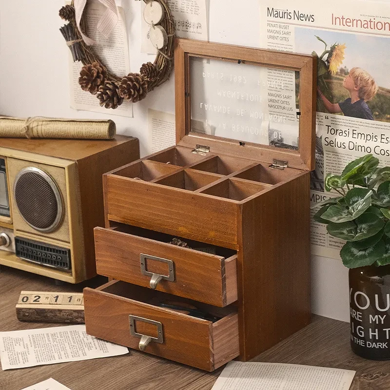 wooden box with lid