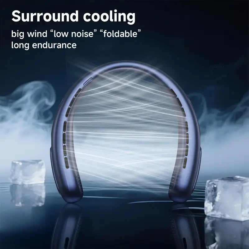 Bladeless USB-Powered Neck Fan with 360° Rotation