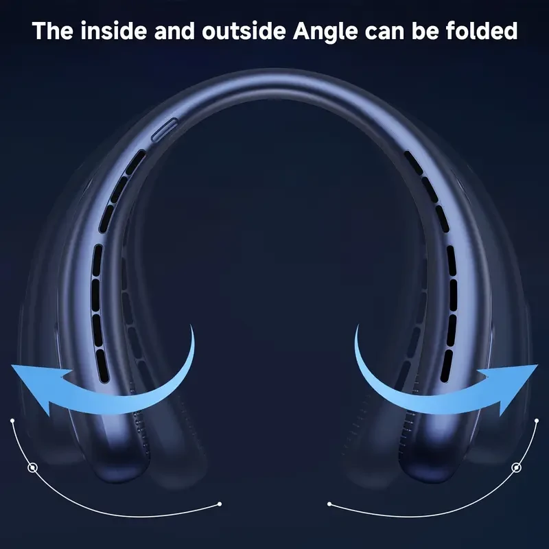 Bladeless USB-Powered Neck Fan with 360° Rotation