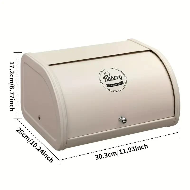 SANDREAM Metal Flip Storage Box – Compact Flip-Top Organizer