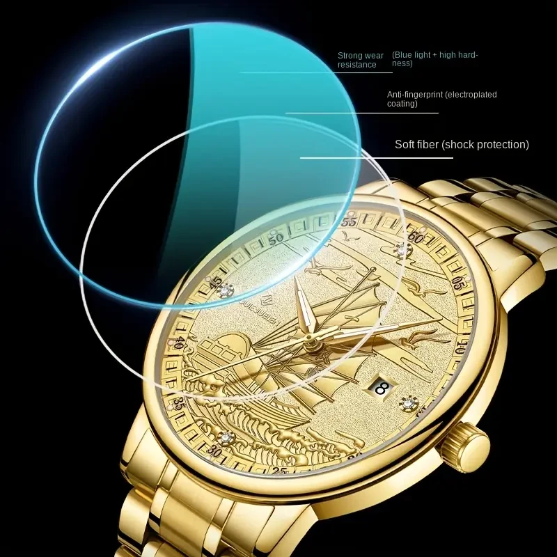 Golden Automatic Luxury Men’s Mechanical Watch