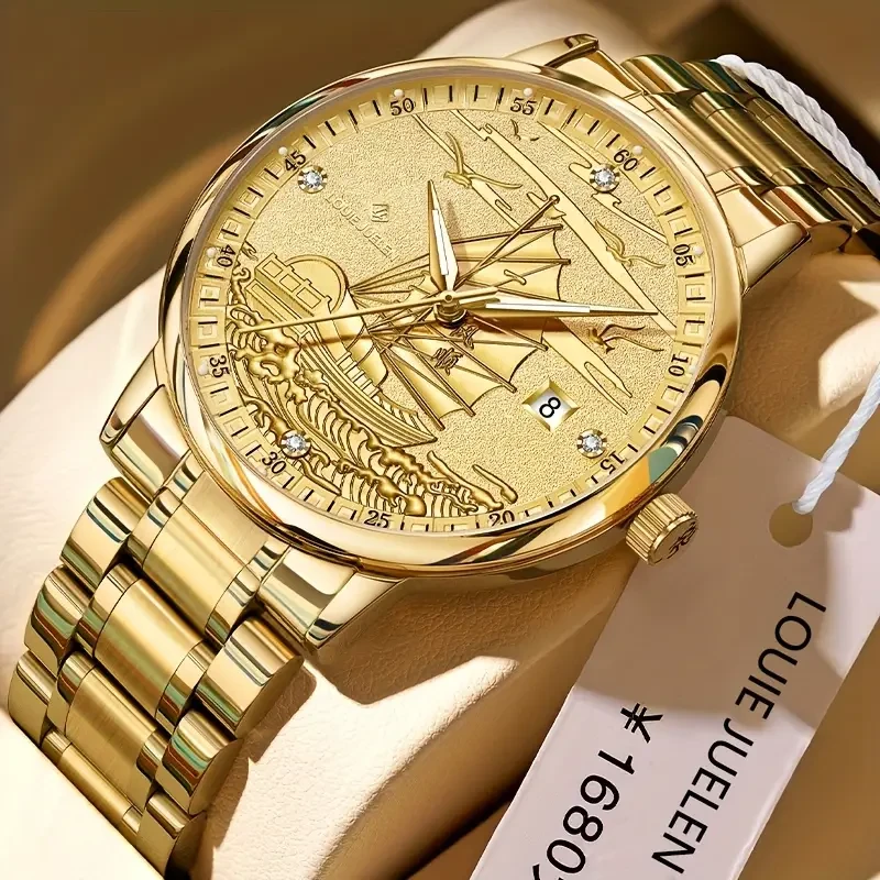 Golden Automatic Luxury Men’s Mechanical Watch