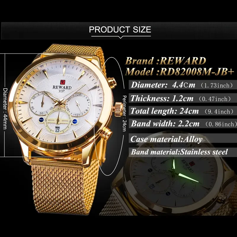 REWARD Men’s Luxury Chronograph Watch