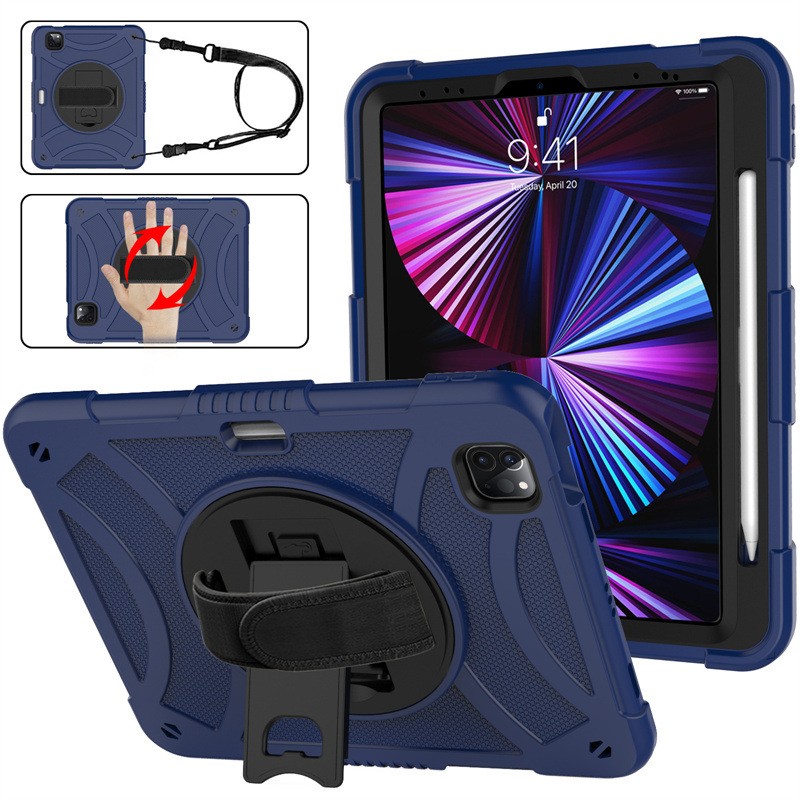 Rotating Bracket Strap Silicone Drop-resistant Protective Shell