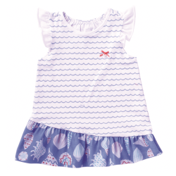 Vestido Wave & Shell | 6 meses - 3 años