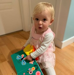 Vestido rosa con encaje | 1-4 años