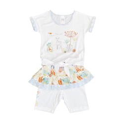 Camiseta de dos piezas con pantalones cortos - Bambi Azul