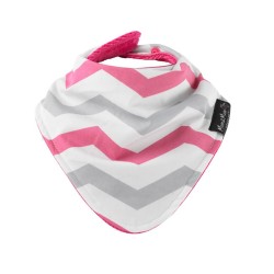 Babero Bandana | De 4 meses a 3 años | Rosa Chevron