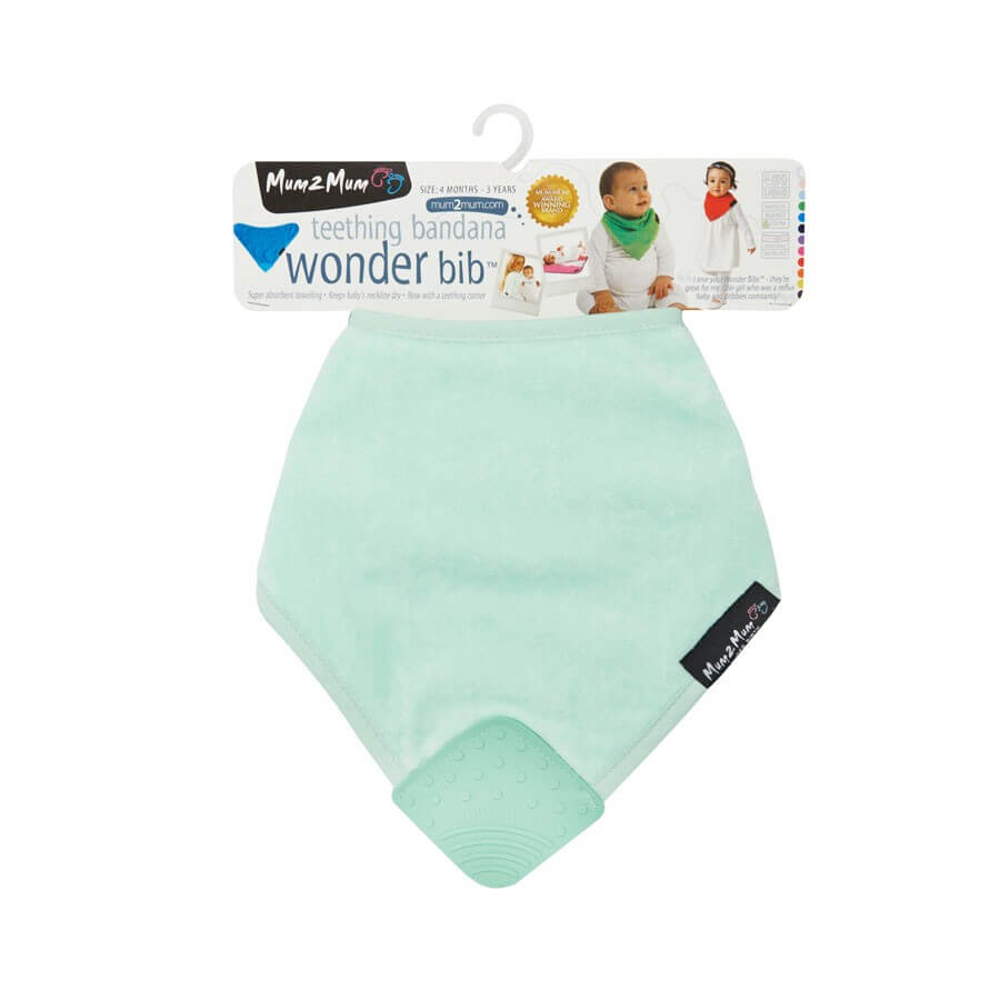 Babero bandana para la dentición | De 4 meses a 3 años | Menta