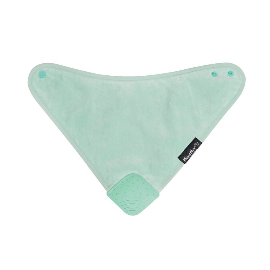 Babero bandana para la dentición | De 4 meses a 3 años | Menta