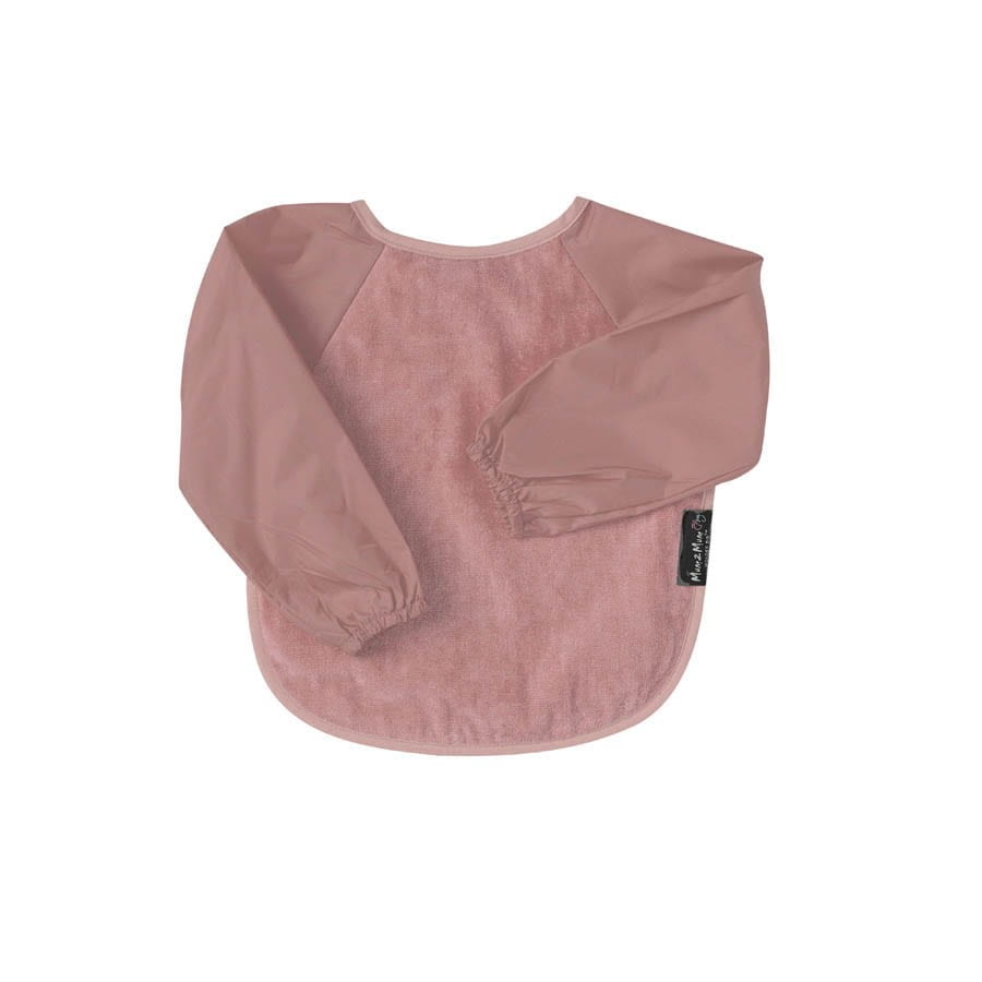 Babero con mangas | 6-18 meses | Rosa empolvado