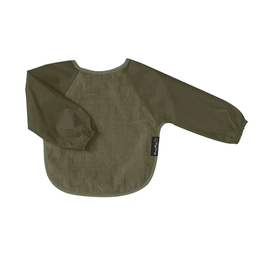 Babero con mangas | 6-18 meses | Verde oliva