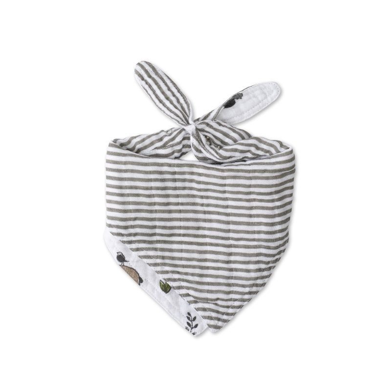 Babero reversible tipo bandana | Amigos del bosque