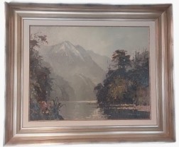 Capturando la belleza: se presenta la pintura "Haulaway Cove Doubtful Sound"