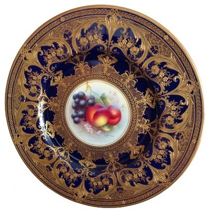 Placa de gabinete Royal Worcester: una magnífica muestra de arte
