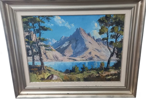 Pintura original del lago Wakatipu | Capturando la belleza de la naturaleza