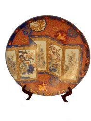 Plato de carga japonés Imari: una obra maestra de elegancia
