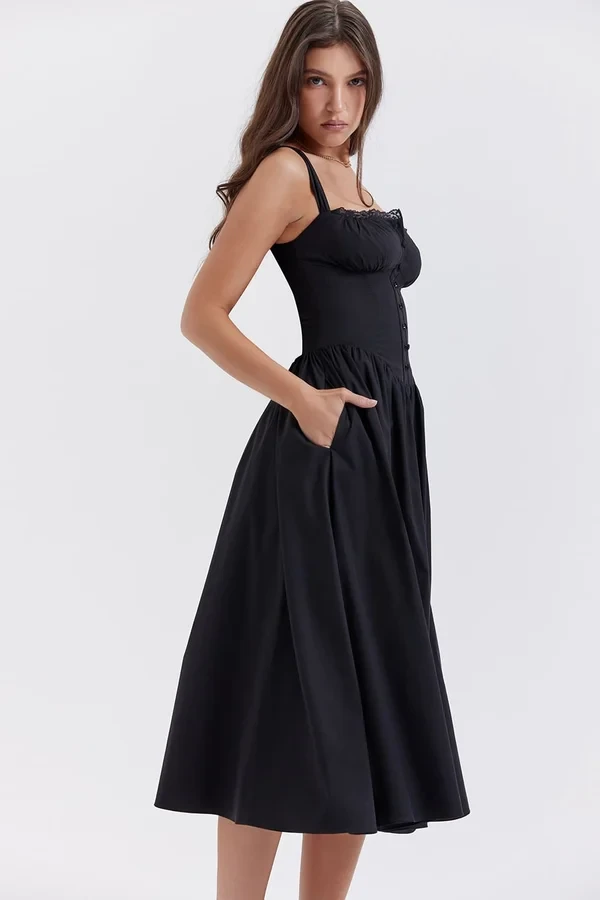 Vestido de verano negro