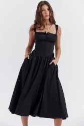 Vestido de verano negro