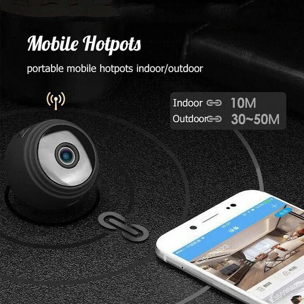Mini cámara de seguridad magnética inalámbrica HD 1080p