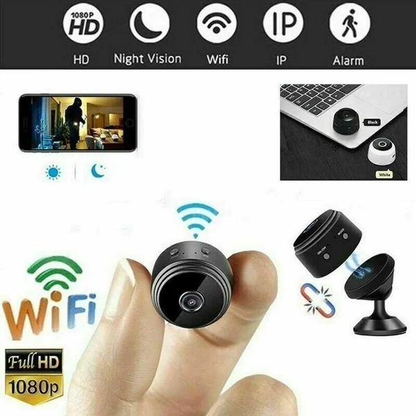 Mini cámara de seguridad magnética inalámbrica HD 1080p