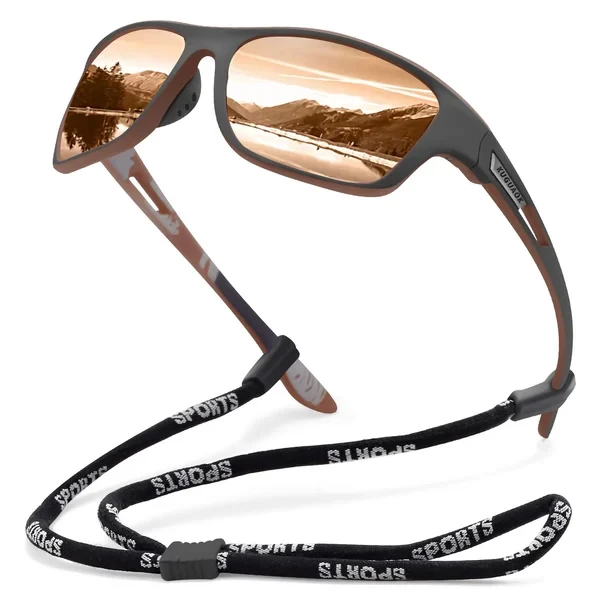 Gafas de sol deportivas para exteriores para hombre 2023 con lentes polarizadas antirreflejos