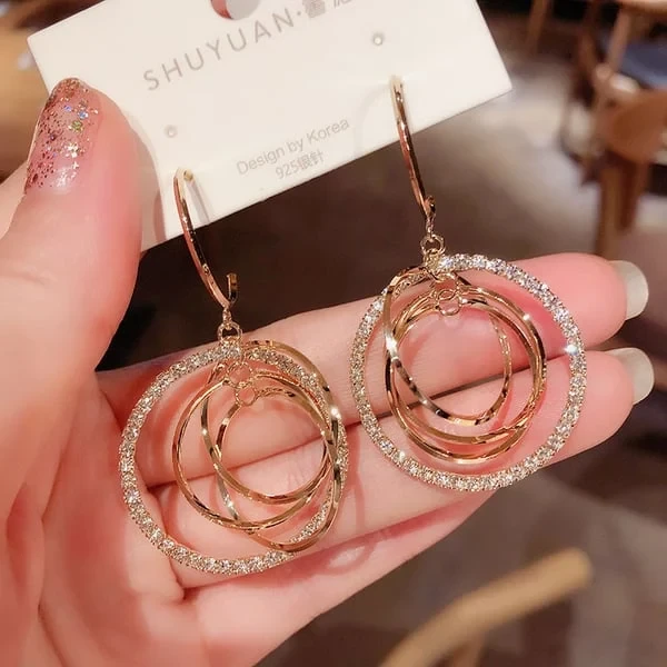 Pendientes Rosalba de estilo italiano