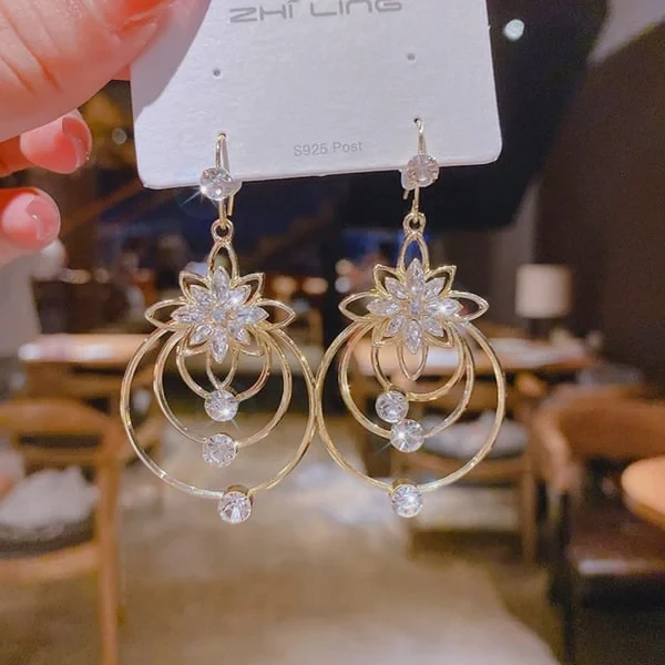 Pendientes Rosalba de estilo italiano