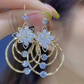 Pendientes Rosalba de estilo italiano