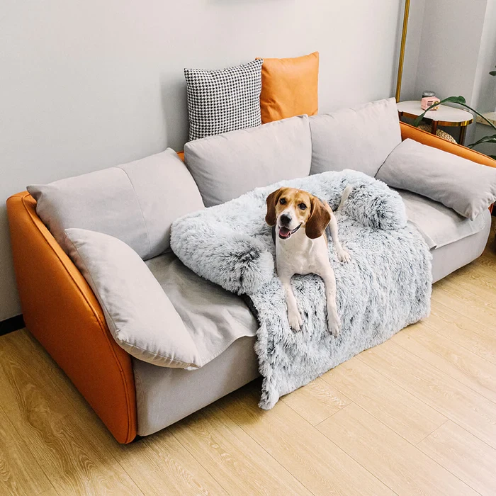 Protector de muebles calmante para cama de perro - Respaldo