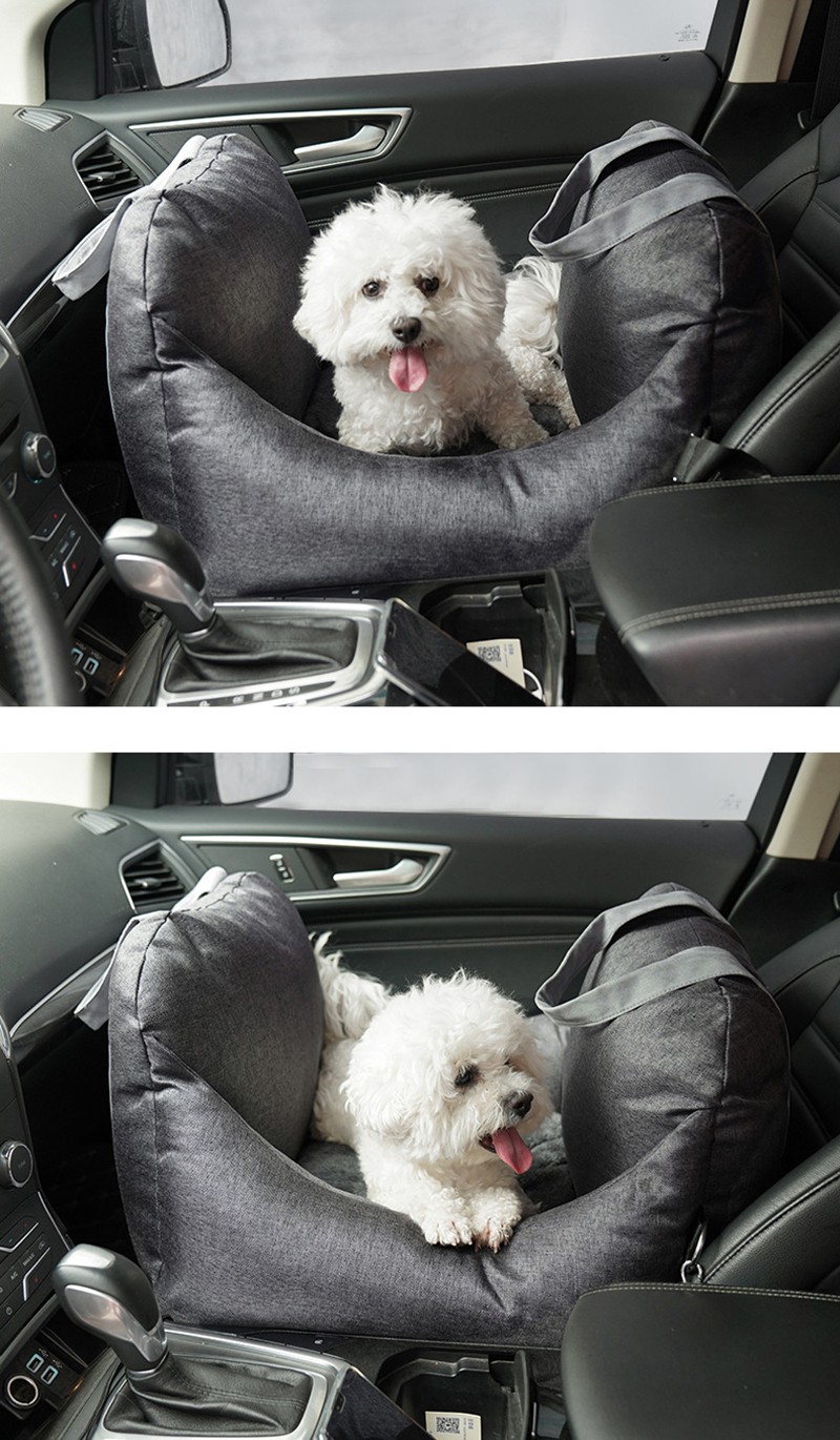 Asiento cama para coche para perros de primera clase