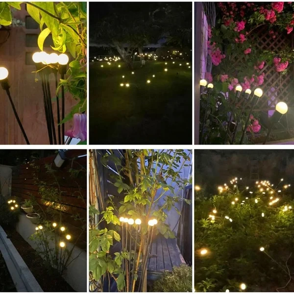 Lámpara de jardín con forma de luciérnaga y energía solar