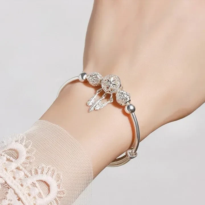 Pulsera con dije de atrapasueños