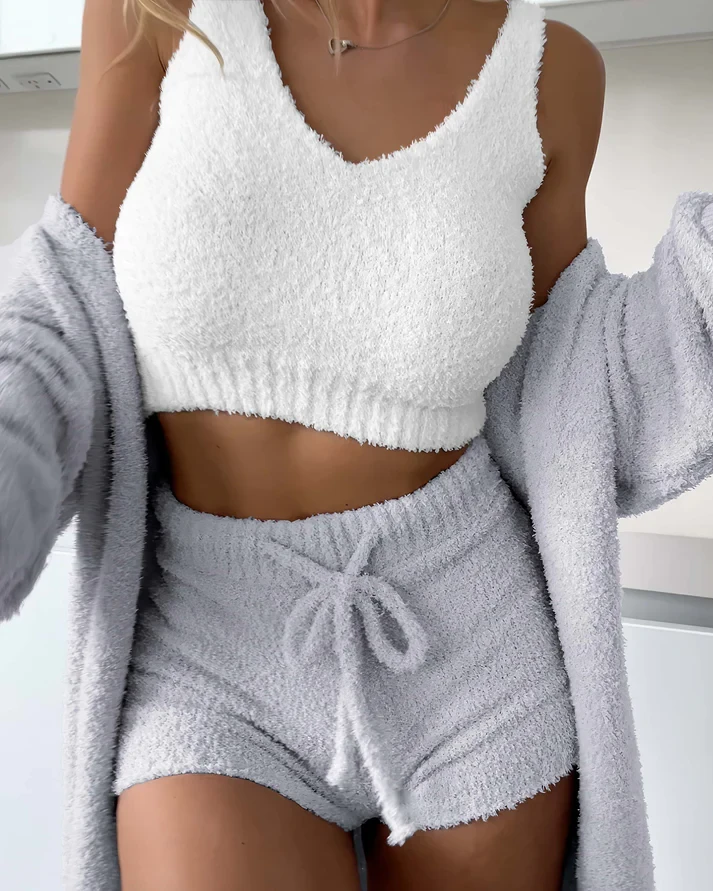Conjunto de punto acogedor (3 piezas)