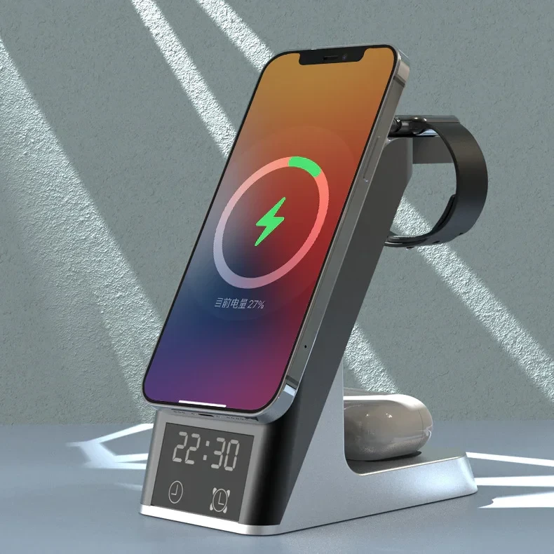 Cargador inalámbrico multifunción seis en uno para teléfono móvil