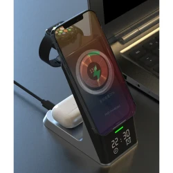 Cargador inalámbrico multifunción seis en uno para teléfono móvil