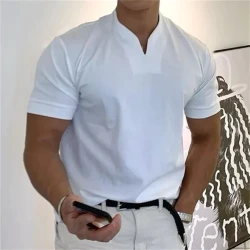 Camiseta deportiva de manga corta para caballeros y hombres