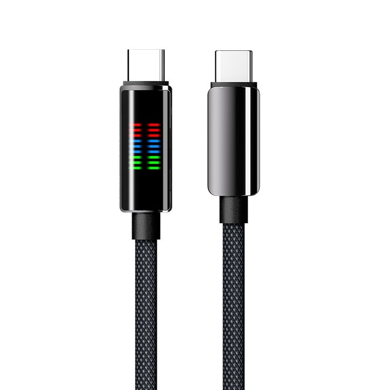 240W Super Fast Charge Type-C Horse Running Light Display Charging Cable