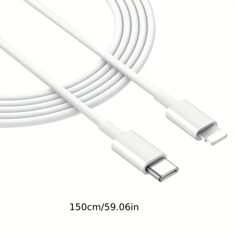 20W USB C to 8-pin Fast Charging Cable: Type C Charger Cord for Lightning-Fast iPhone Charging – 6.6ft