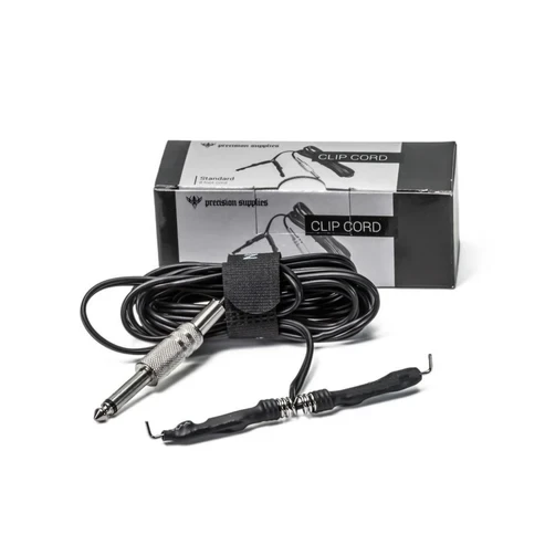 8′-Long Precision Spring Type Clip Cord with 1/4″ Jack Mono Plug